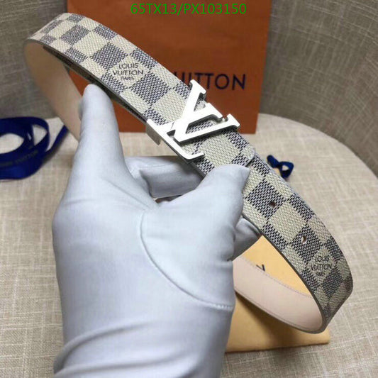 Lv belt white unisex (delivery 7-21 days)