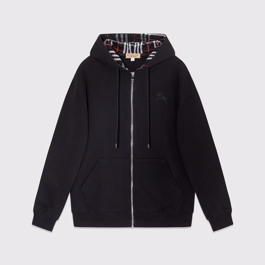 burberry London black nova check zip hoodie (delivery 7-21 days