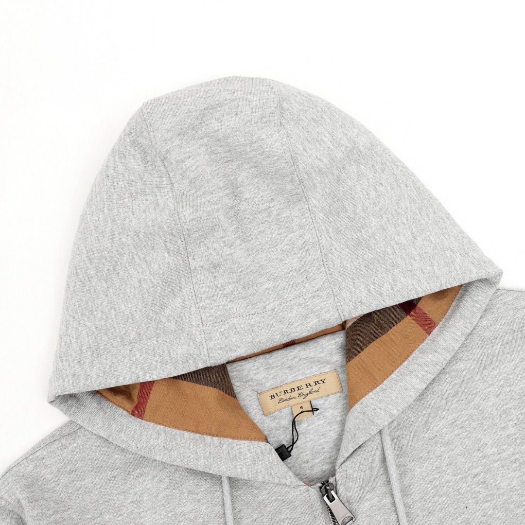 burberry London grey nova check zip hoodie (delivery 7-21 days