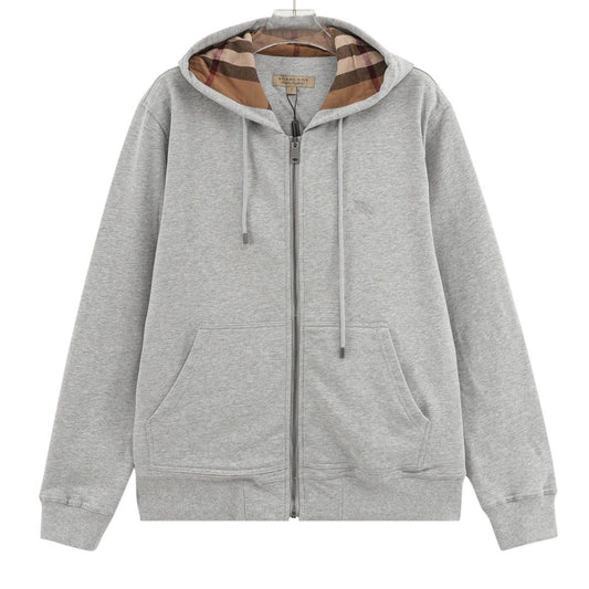 burberry London grey nova check zip hoodie (delivery 7-21 days